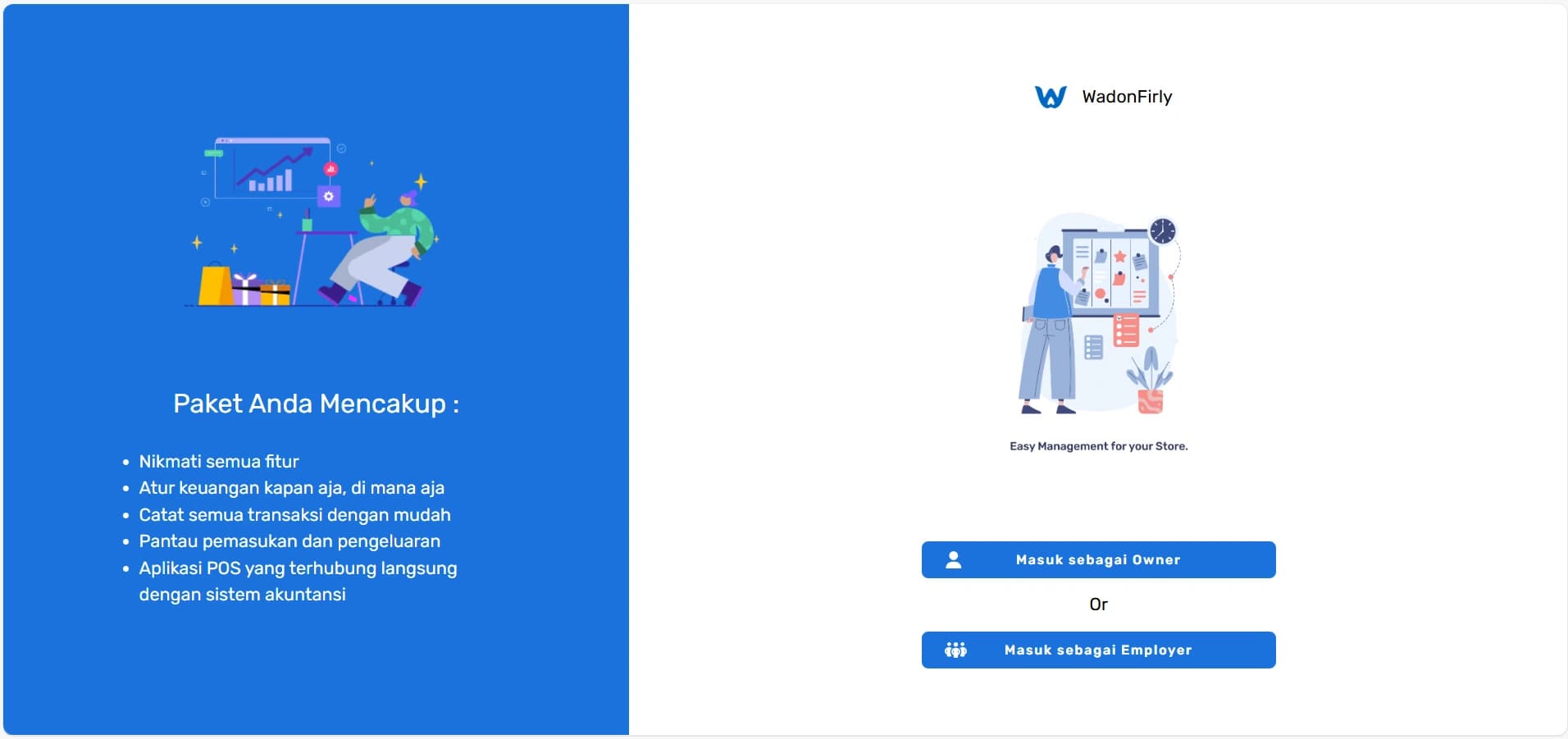 UMKM Wadon Firly - Point of Sale and Accounting Website